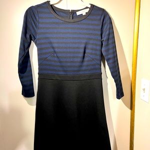Black and Blue Striped Dress